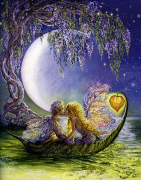 Fantasía popular Painting - JW romance glicina luna Fantasía